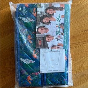 NWT Lug Trolley 2-Piece 24 Pocket Drawer Organizer in Tropical Birds